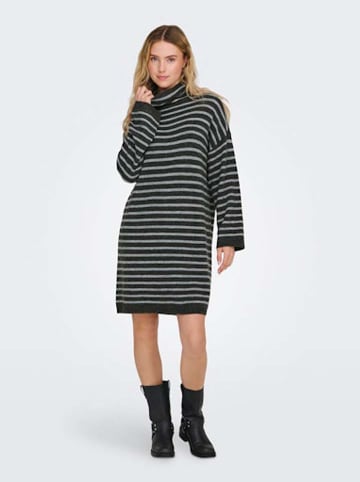 ONLY Strickkleid in Schwarz/ Grau