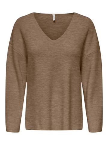 ONLY Sweter w kolorze brązowym
