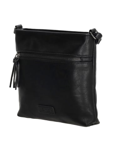 Beagles Umhängetasche "Ferro" in Schwarz - (B)22 x (H)20 x (T)3 cm