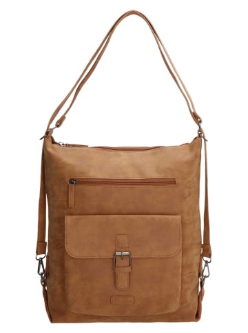 Beagles Schultertasche "Tarifa" in Hellbraun - (B)36 x (H)36 x (T)11 cm