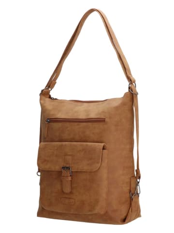 Beagles Schultertasche "Tarifa" in Hellbraun - (B)36 x (H)36 x (T)11 cm