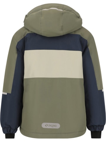 Zigzag Ski-/ Snowboardjacke "Scout" in Khaki/ Dunkelblau