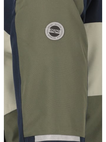 Zigzag Ski-/ Snowboardjacke "Scout" in Khaki/ Dunkelblau