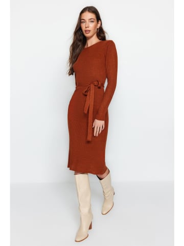 trendyol Strickkleid in Hellbraun