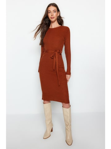 trendyol Strickkleid in Hellbraun