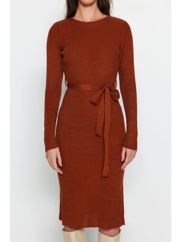trendyol Strickkleid in Hellbraun