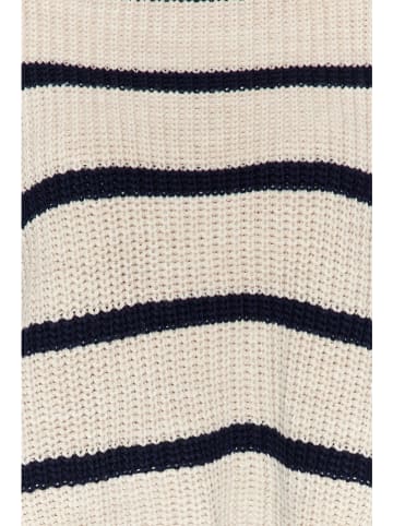 trendyol Pullover in Beige/ Dunkelblau