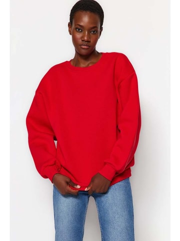 trendyol Sweatshirt in Rot