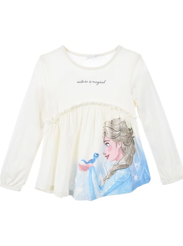 Disney Frozen Koszulka "Kraina Lodu" w kolorze kremowym