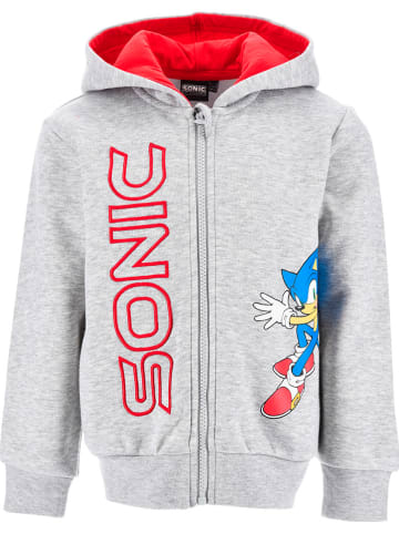 Sonic Sweatvest "Sonic Modern" lichtgrijs