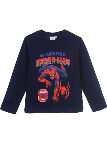 Spiderman Longsleeve "Spiderman" donkerblauw