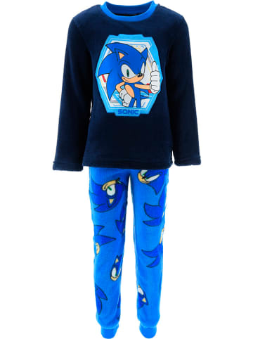 Sonic Pyjama "Sonic Modern" in Schwarz/ Blau