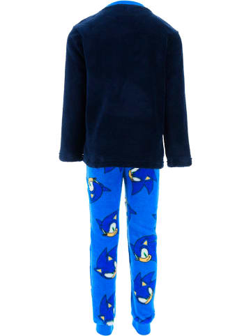 Sonic Pyjama "Sonic Modern" in Schwarz/ Blau