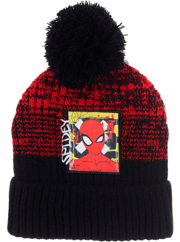 Spiderman Mütze "Spiderman" in Schwarz/ Rot