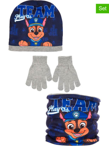 Paw Patrol 3-częściowy zestaw "Psi Patrol" w kolorze szaro-granatowym