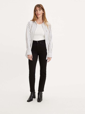 Levi's Dżinsy "724" - Slim fit - w kolorze czarnym