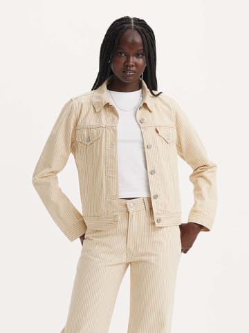 Levi's Jeansjacke in Beige/ Weiß