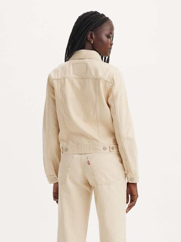 Levi's Jeansjacke in Beige/ Weiß