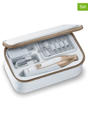 Beurer 11tlg. Maniküre-/ Pediküre-Set in Weiß/ Gold - (B)15,5 x (H)3,83 x (T)3,74 cm