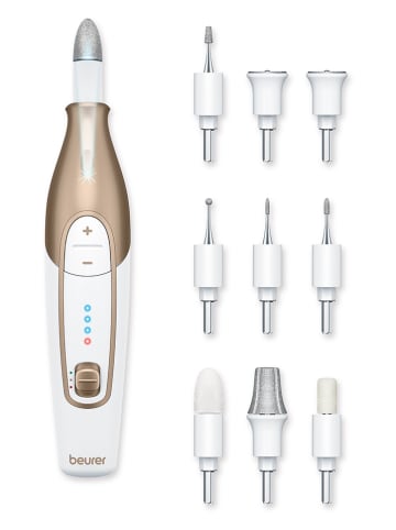 Beurer 11tlg. Maniküre-/ Pediküre-Set in Weiß/ Gold - (B)15,5 x (H)3,83 x (T)3,74 cm