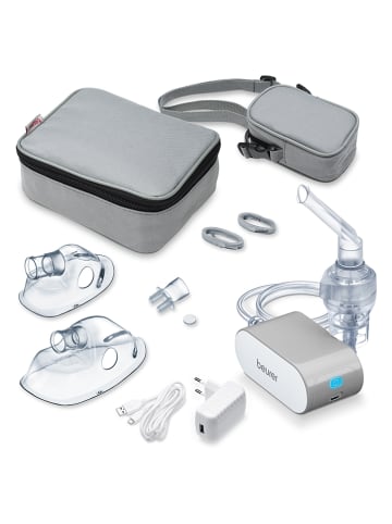 Beurer Inhalator in Silber/ Weiß - (B)11 x (H)4,7 x (T)6,2 cm