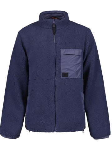 Icepeak Dwustronna kurtka polarowa "Akem" w kolorze granatowym