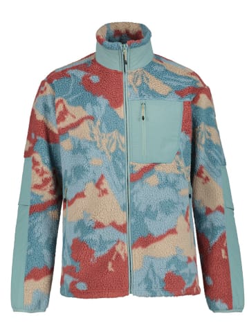 Icepeak Fleecejacke "Memphis" in Hellblau/ Rot