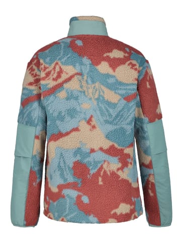 Icepeak Fleecejacke "Memphis" in Hellblau/ Rot