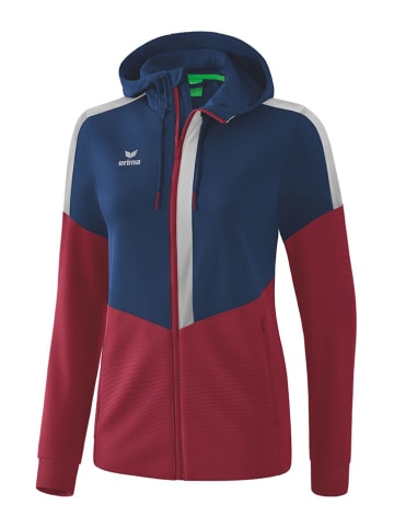 erima Trainingsjacke "Squad"  in Dunkelblau/ Rot