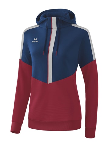 erima Hoodie "Squad"  in Dunkelblau/ Rot