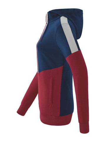 erima Hoodie "Squad"  in Dunkelblau/ Rot