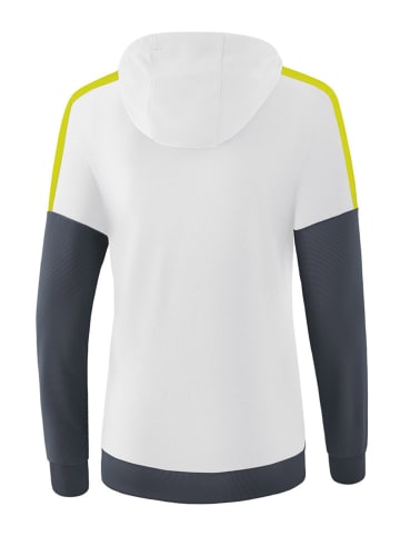 erima Hoodie "Squad"  in Weiß/ Anthrazit