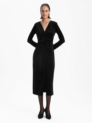 BGN Samtkleid in Schwarz