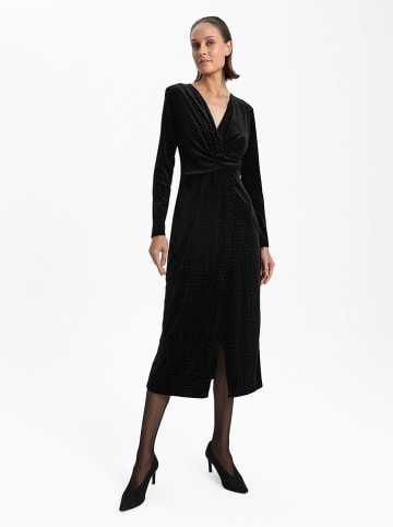 BGN Samtkleid in Schwarz
