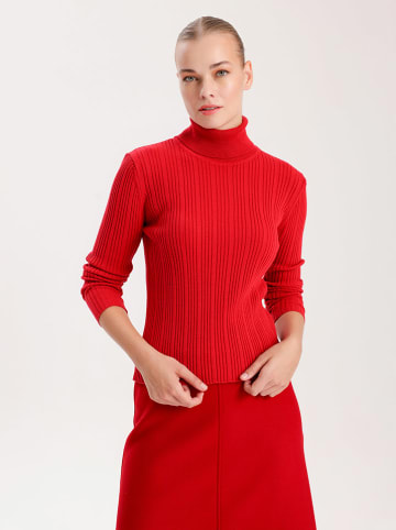 BGN Rollkragenpullover in Rot