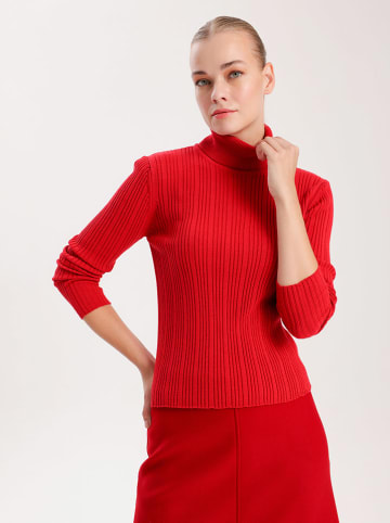 BGN Rollkragenpullover in Rot