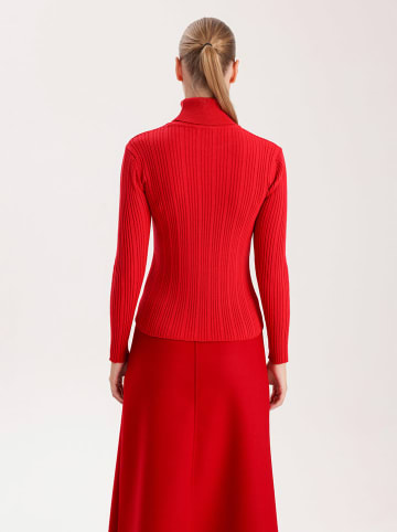 BGN Rollkragenpullover in Rot