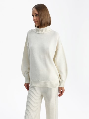 BGN Sweter w kolorze kremowym