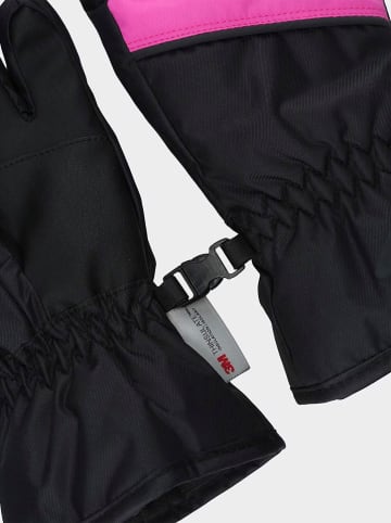 4F Ski-/snowboardhandschoenen zwart/roze
