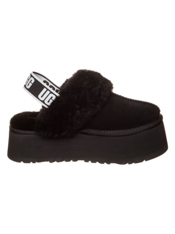 UGG Leder-Hausschuhe "Funkette" in Schwarz
