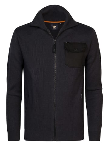Petrol Industries Cardigan in Schwarz