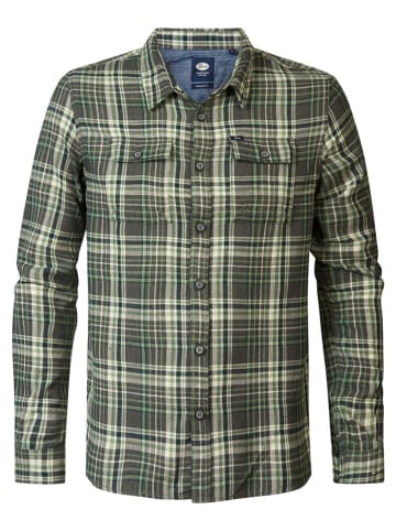 Petrol Industries Koszula - Regular fit - w kolorze khaki