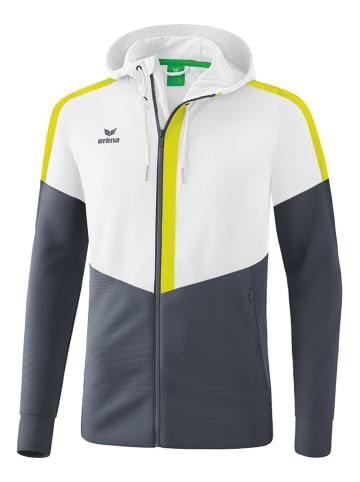 erima Trainingsjacke "Squad" in Weiß/ Grau