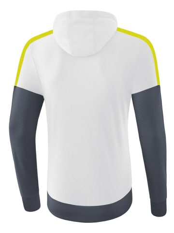 erima Hoodie "Squad"  in Weiß/ Anthrazit