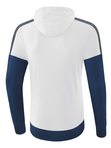 erima Hoodie "Squad"  in Weiß/ Dunkelblau