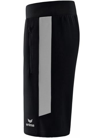 erima Trainingsshort "Squad" zwart/zilverkleurig
