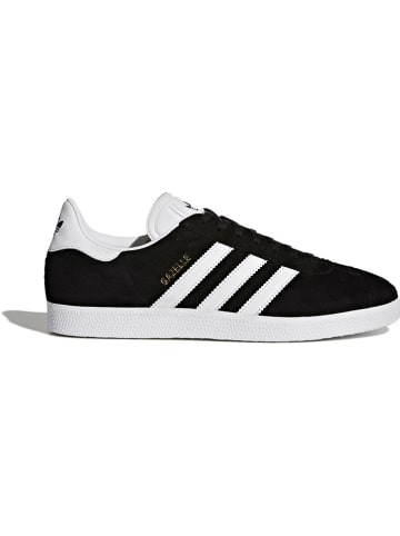 adidas Leder-Sneakers "Gazelle" in Schwarz/ Weiß
