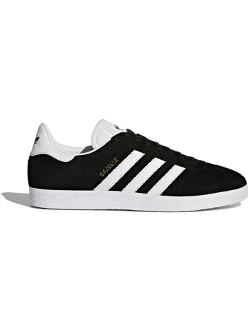adidas Leder-Sneakers "Gazelle" in Schwarz/ Weiß