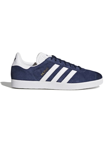 adidas Leder-Sneakers "Gazelle" in Dunkelblau/ Weiß