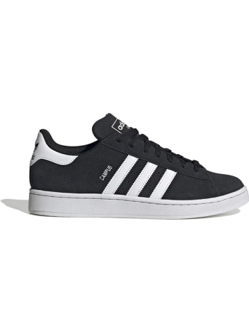 adidas Leder-Sneakers "Campus 2" in Schwarz/ Weiß